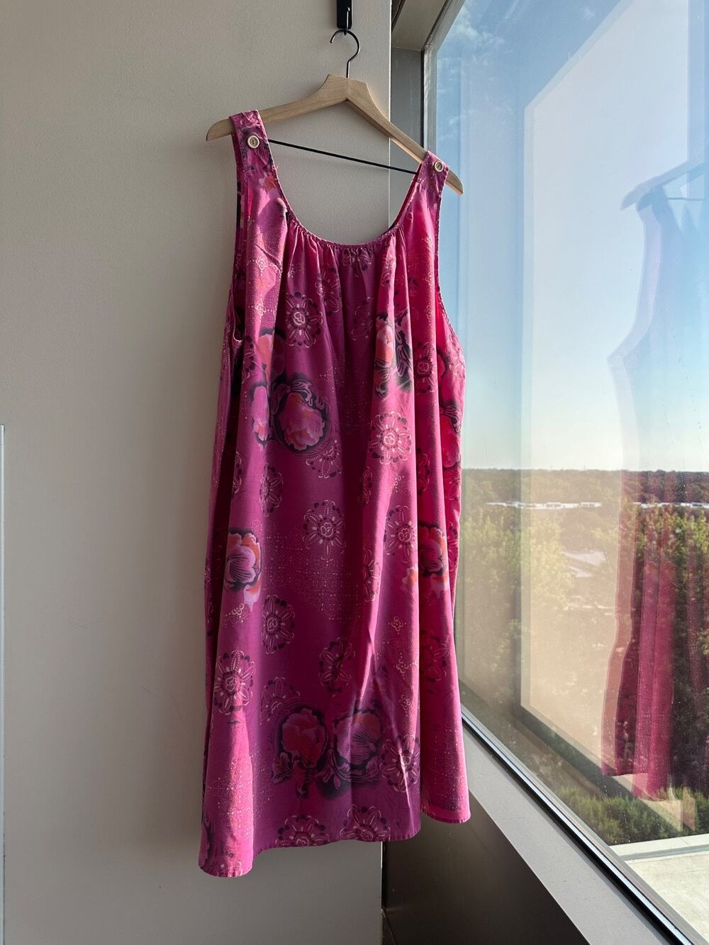 Vintage Anthony Richards Pink Mumu Home-Lounge Dress Women's Size 5X